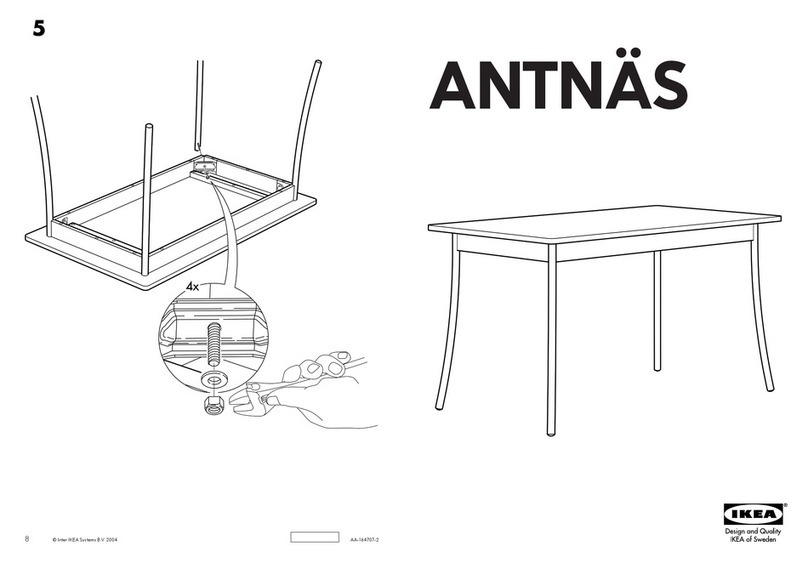 IKEA ANTNÄS DINING TABLE 51X30" ANT/BLK User manual IKEA ANTNÄS DINING TABLE 51X30" ANT/BLK User manual