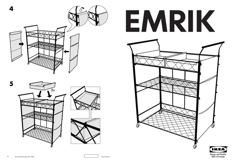 IKEA EMRIK STORAGE UNIT/CASTERS 25X30" instructions