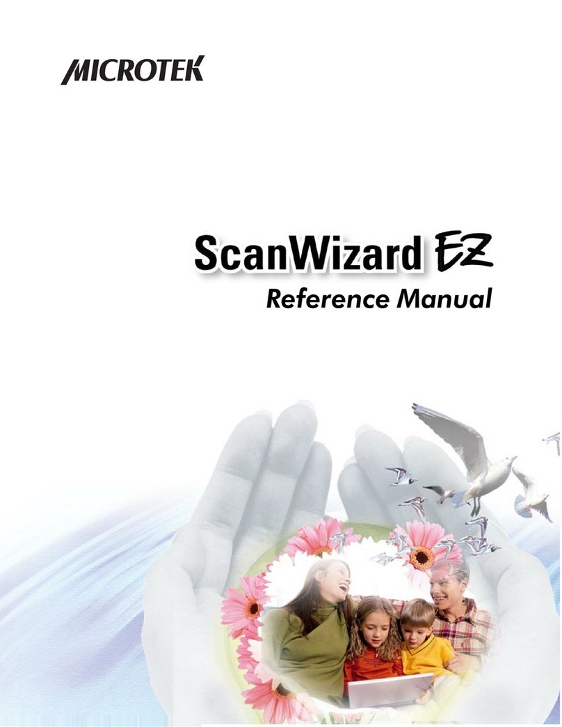 Microtek ScanWizard EZ Reference manual