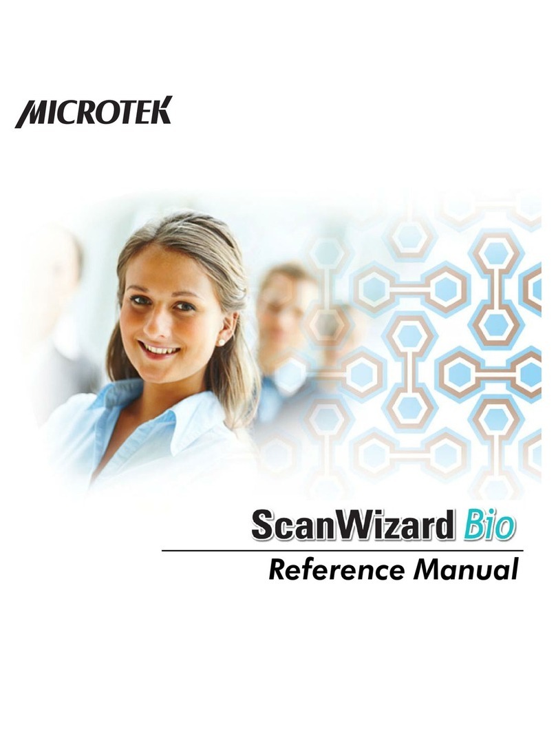Microtek ScanWizard Bio Reference manual
