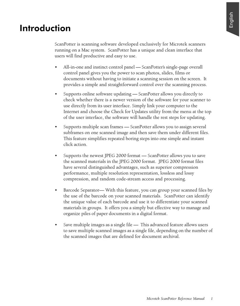 Microtek ScanPotter User manual