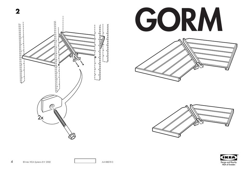 IKEA GORM CORNER SHELF 20 1/8" instructions