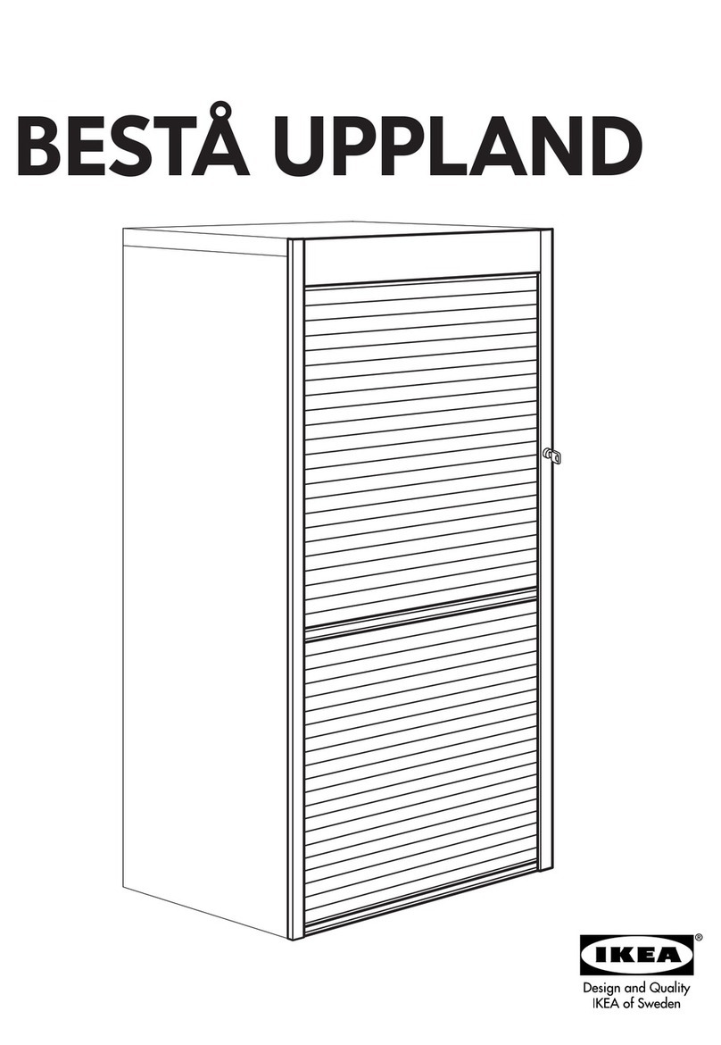 IKEA BESTA UPPLAND ROLL FRONT 24X75" instructions
