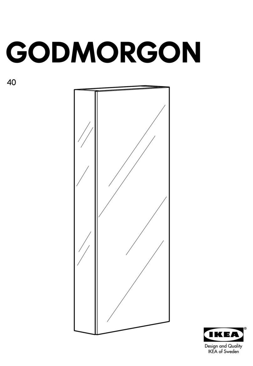 IKEA GODMORGON MIRROR CAB W/1 DR instructions