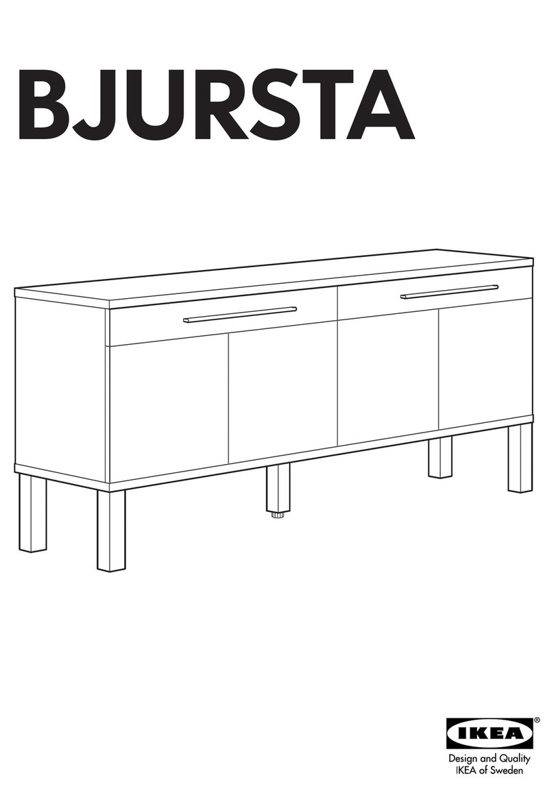 IKEA BJURSTA SIDEBOARD 61X27" User manual