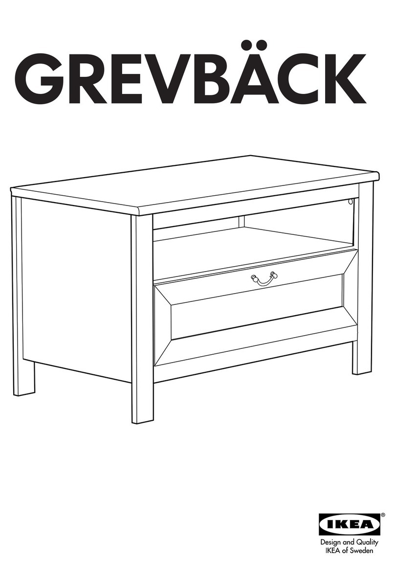 IKEA GREVBACK TV UNIT 35 7/8X18 1/2" User manual