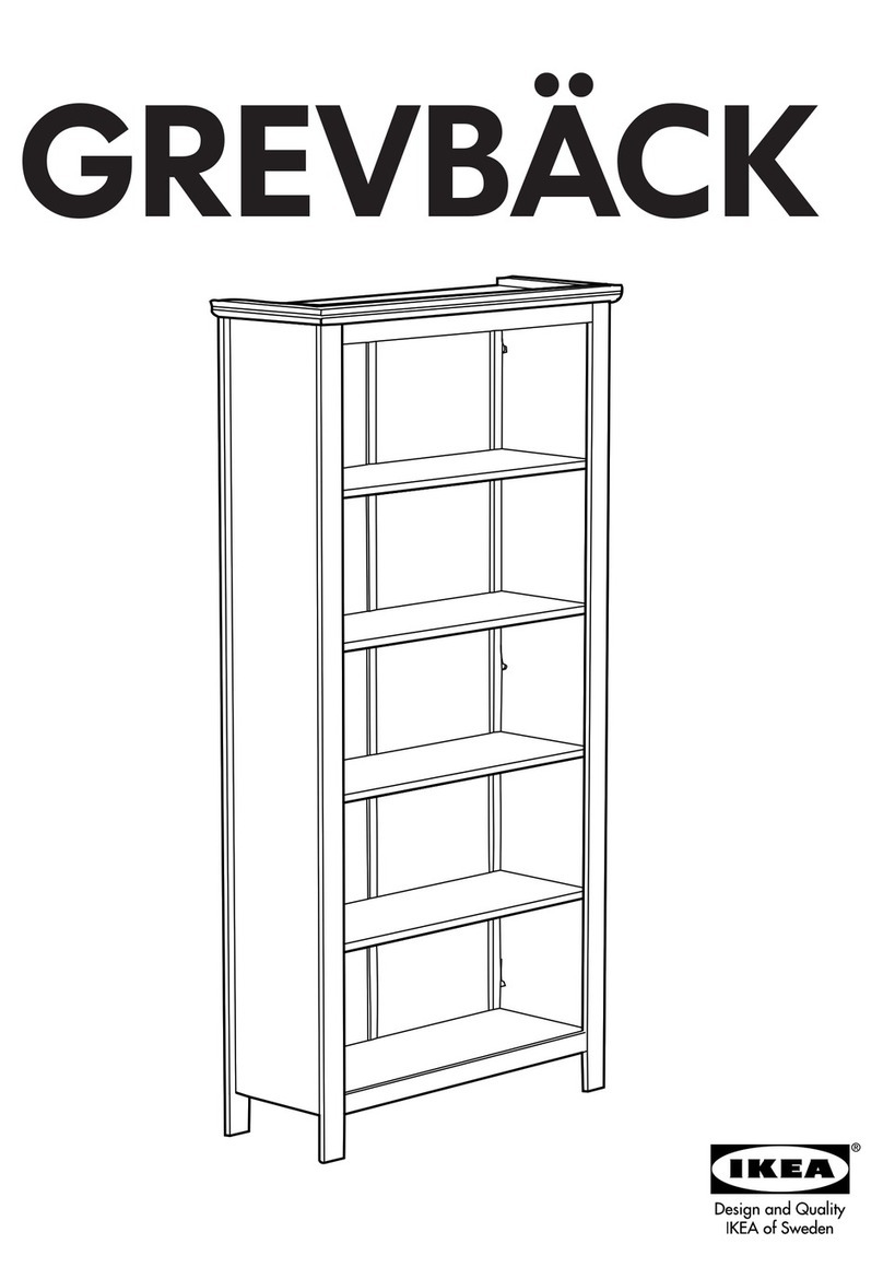 IKEA GREVBACK BOOKCASE 37 3/4X74 3/4" User manual