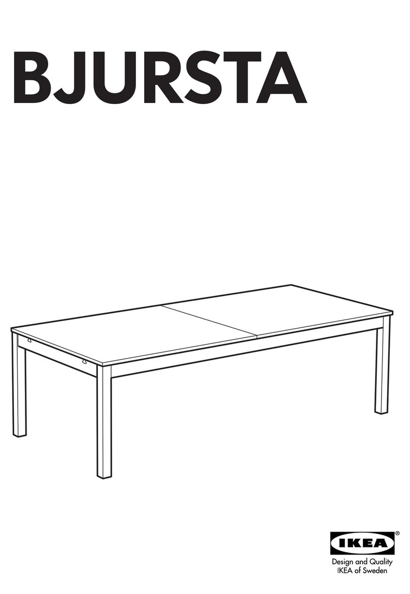 IKEA BJURSTA DINING TABLE 94X114X133 User manual IKEA BJURSTA DINING TABLE 94X114X133 User manual