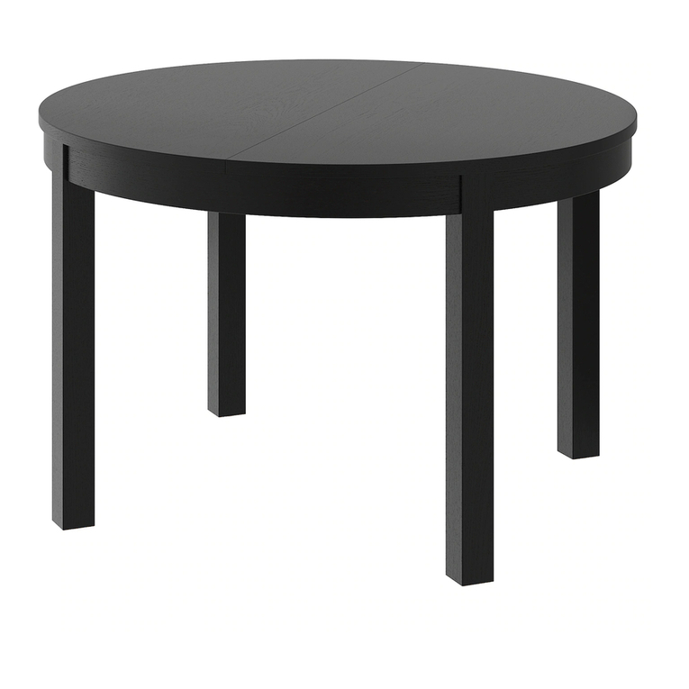 IKEA BJURSTA DINING TABLE 45X65" instructions