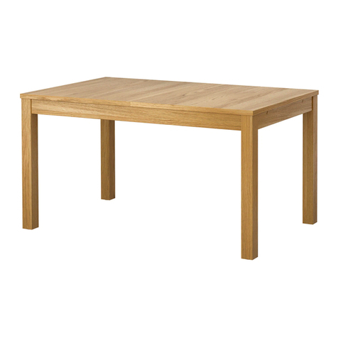 IKEA BJURSTA DINING TABLE 55X33" User manual