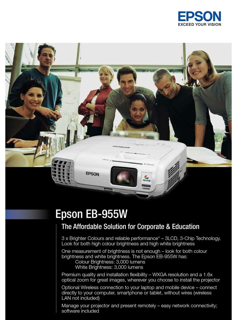 Epson EB-955W Installation instructions