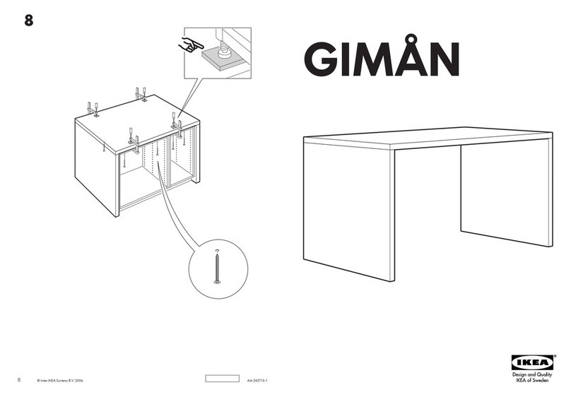 IKEA GIMÅN COUNTER TOP+2 COVER PANELS User manual