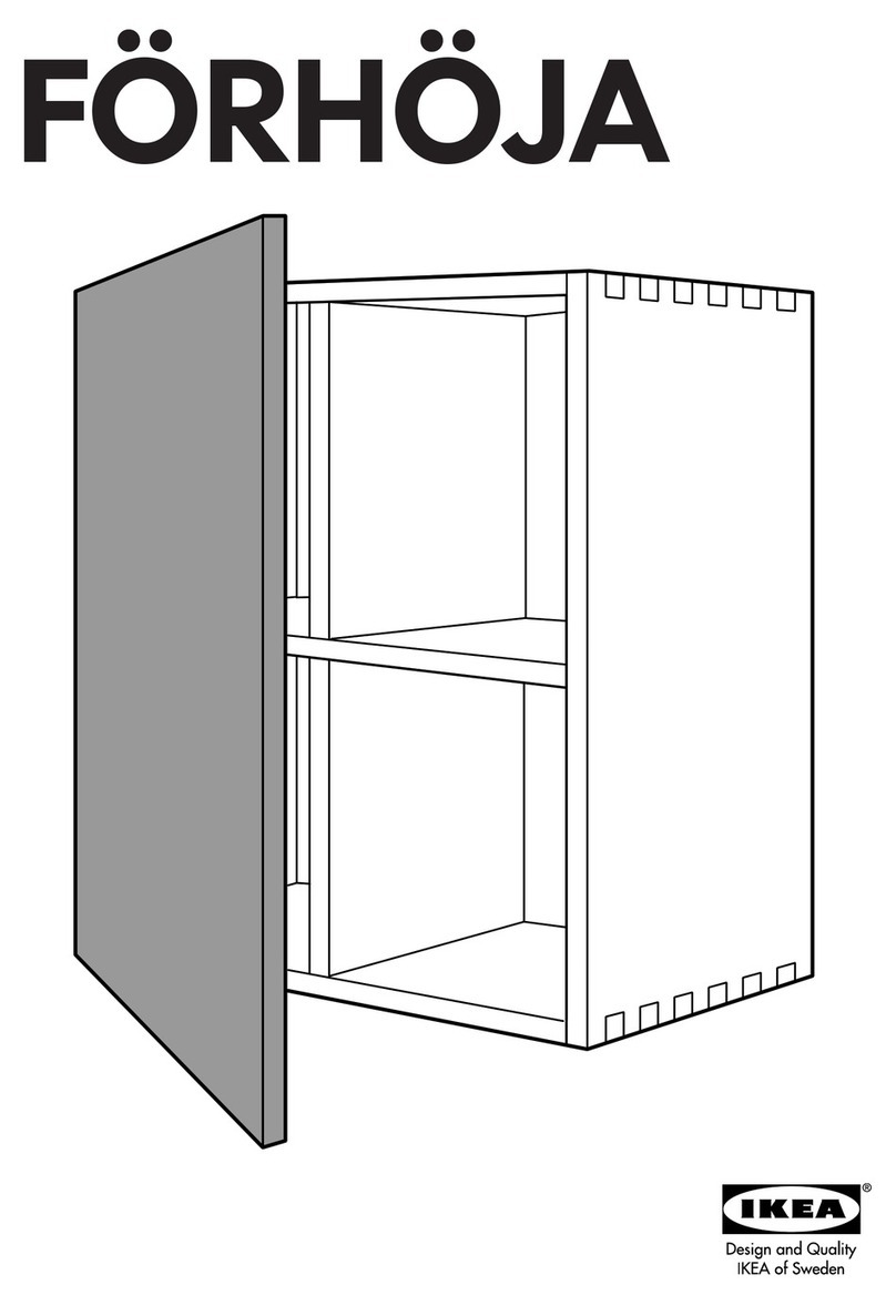 IKEA FORHOJA WALL CABINET/WRITING BOARD User manual