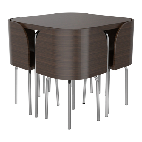 IKEA FUSION TABLEL/4 CHAIRS instructions
