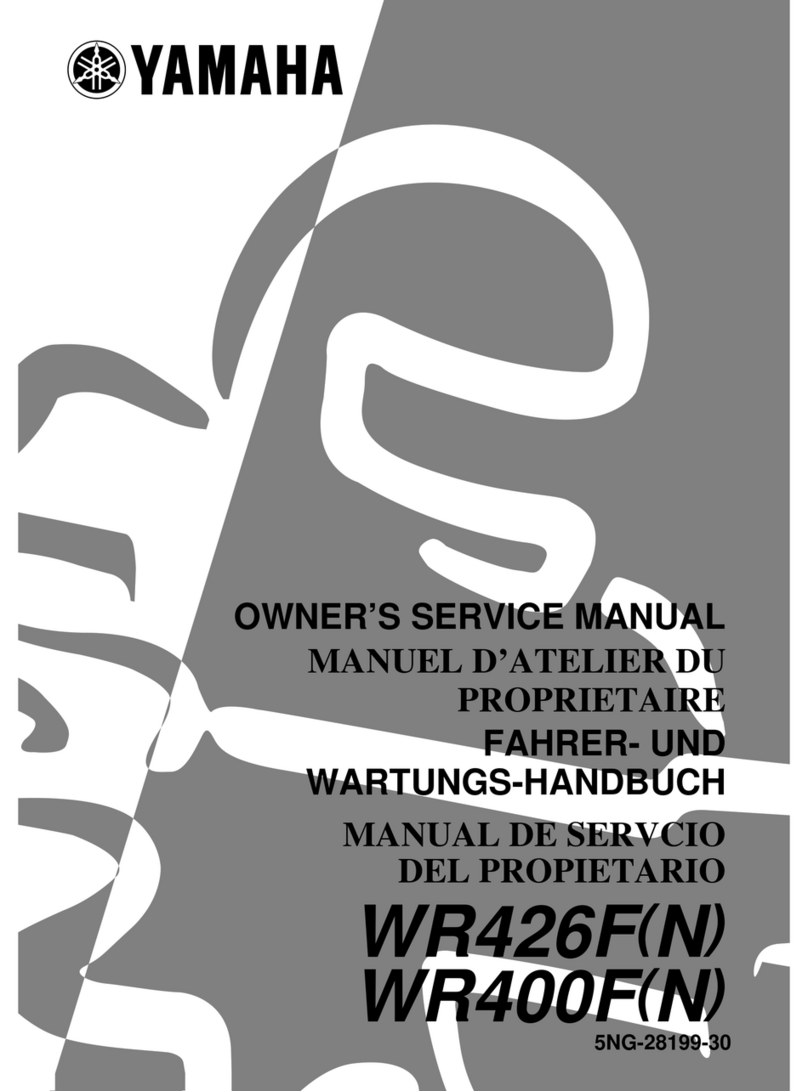 Yamaha WR426F(N) Owner's service manual