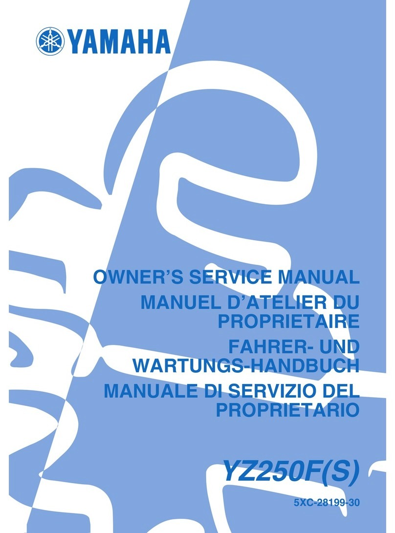 Yamaha YZ250F(S) Application guide