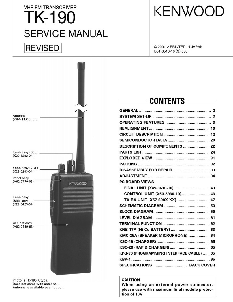 Kenwood TK-190 Service manual