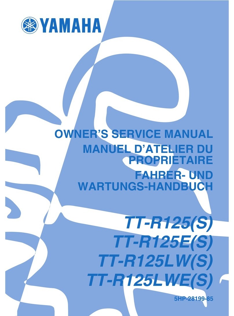 Yamaha TT-R125(S) Owner's service manual
