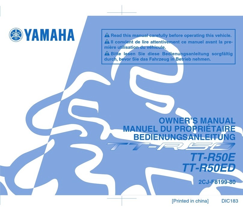 Yamaha TT-R50E owner's manual