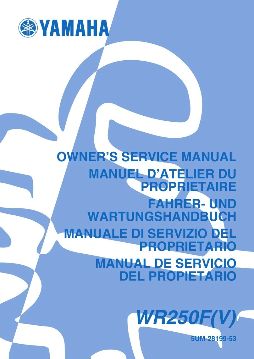 Yamaha WR250F(V) Owner's service manual