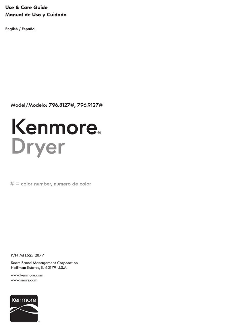 Kenmore 796.8127 Series Use & care guide