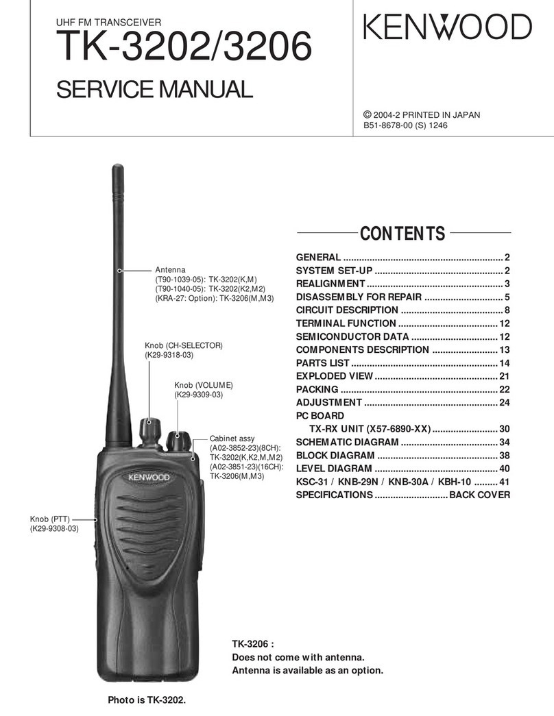 Kenwood TK-3202 User manual