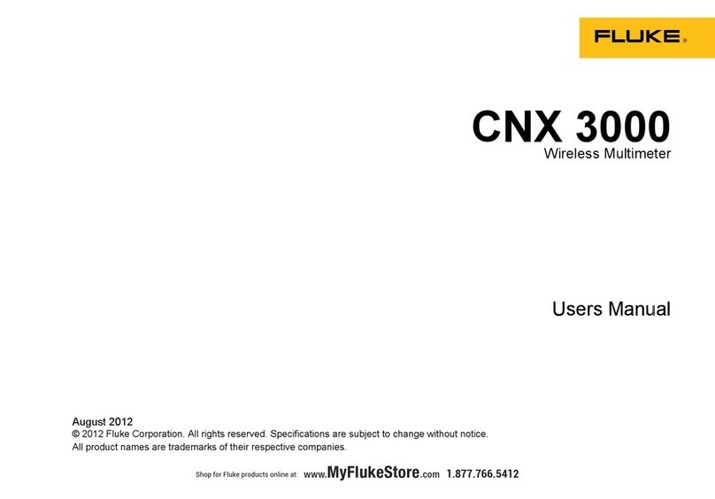 Fluke CNX C3000 User manual