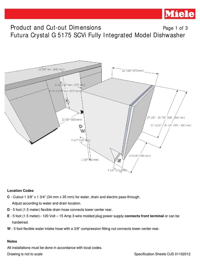 Miele Futura Crystal Crystal G 5175 SCVi Parts list manual