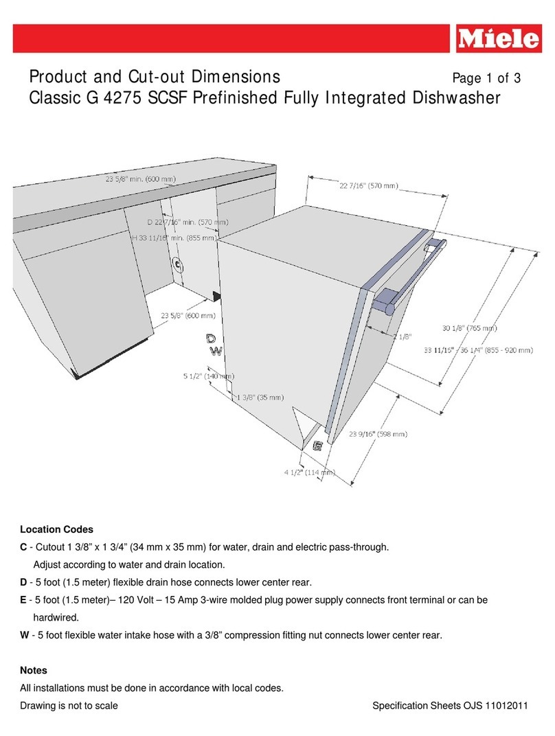 Miele G 4275 SCSF Parts list manual
