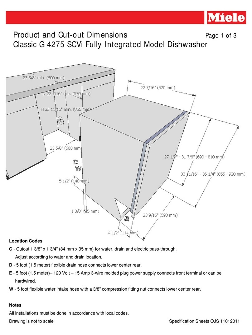 Miele Classic G 4275 SCVi Parts list manual