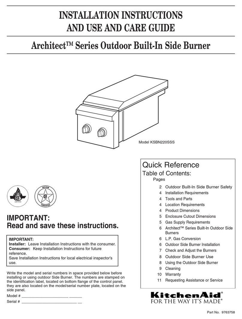 KitchenAid KSBN220SSS Manual
