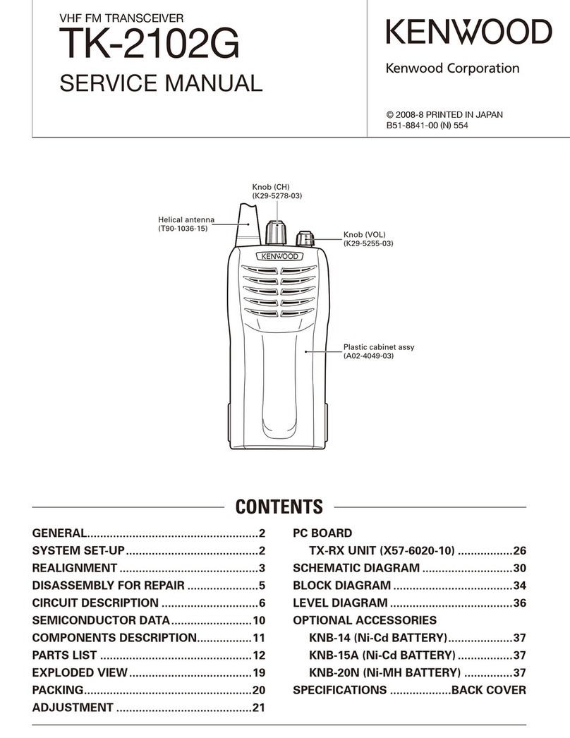 Kenwood TK-2102G User manual