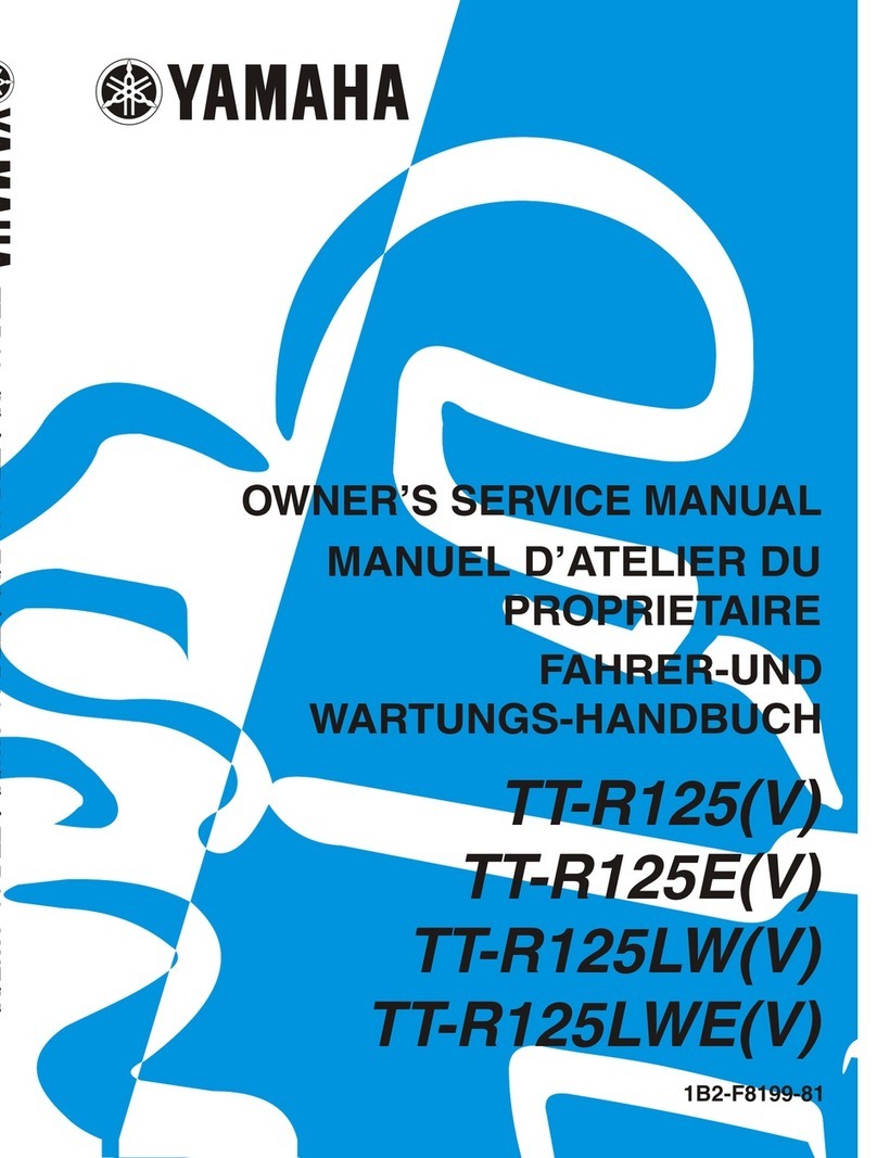 Yamaha TT-R125(V) Owner's service manual