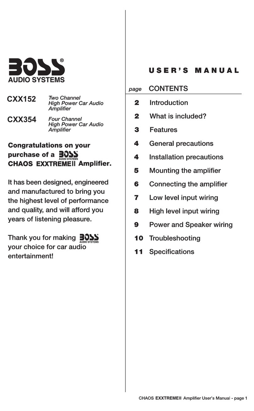 Boss Audio Systems CXX152 User manual
