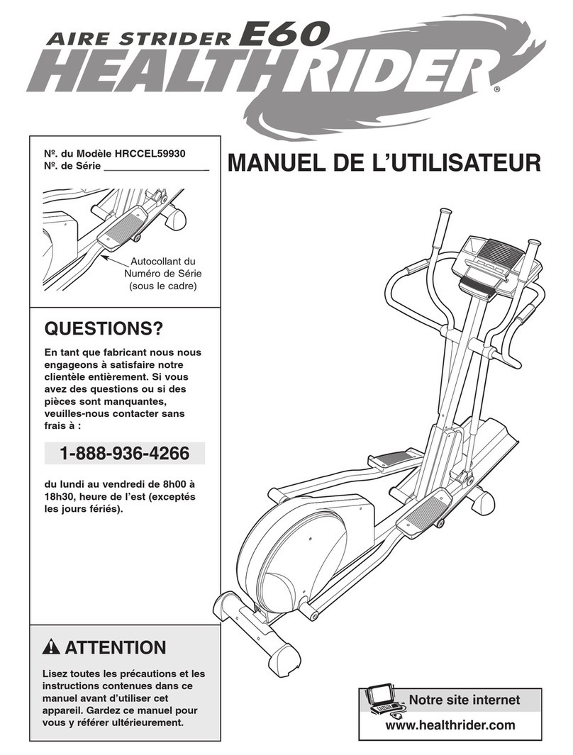 NordicTrack C 1750 Pro Treadmill User manual