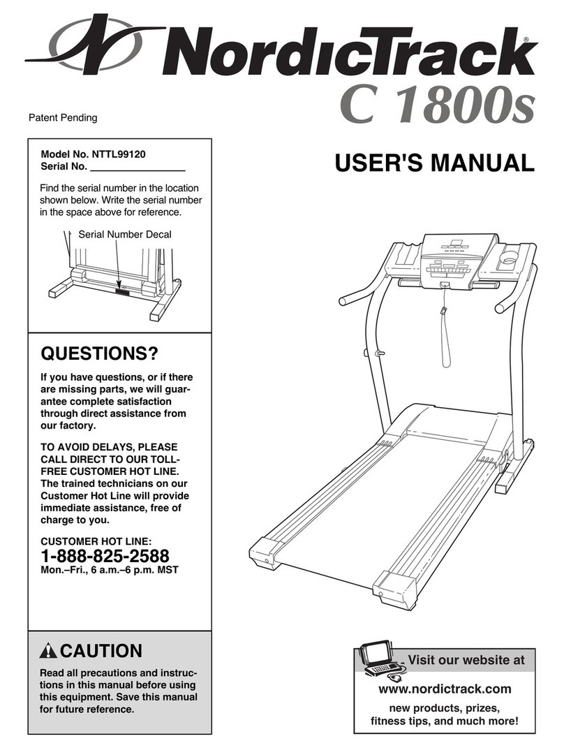 NordicTrack C 1800S User manual