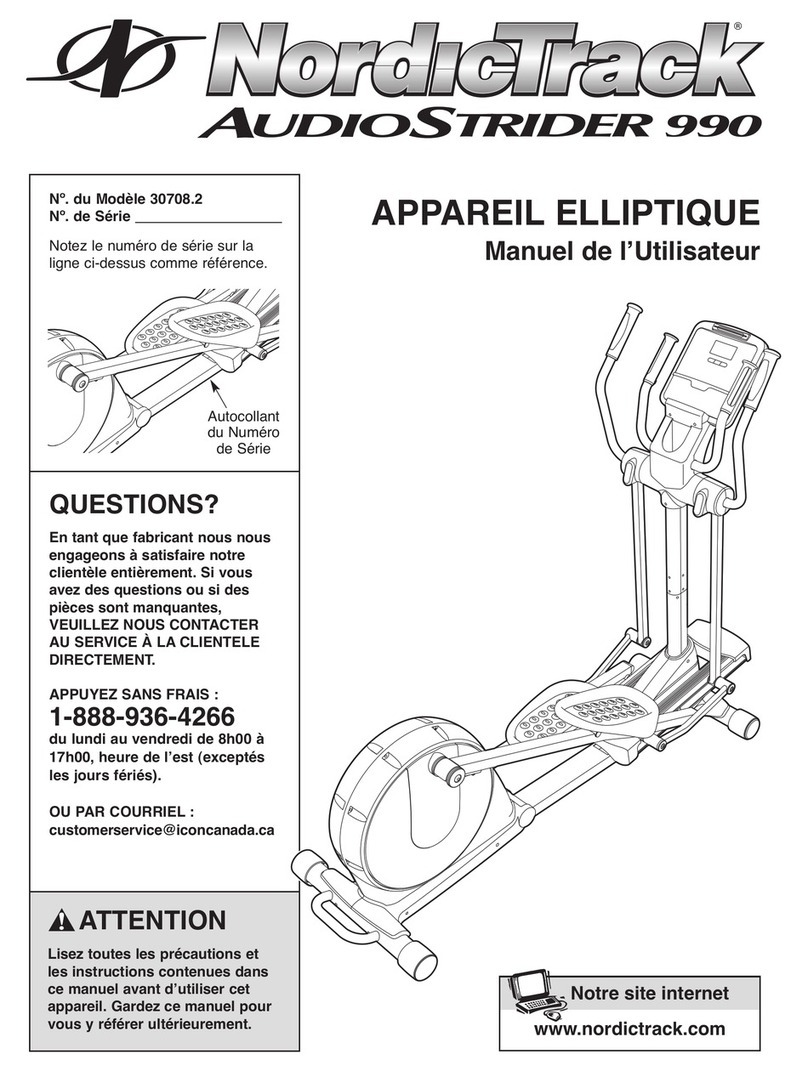 NordicTrack AudioStrider 990 User manual