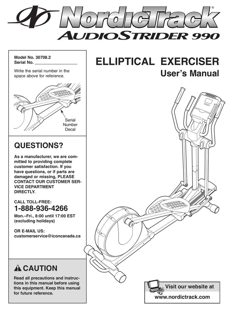 NordicTrack AudioStrider 990 manual