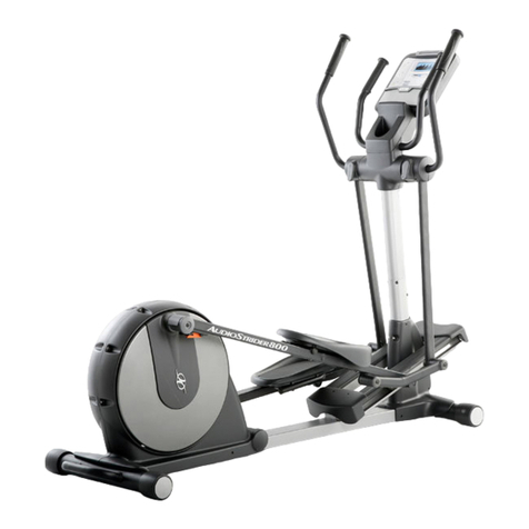 NordicTrack Audiostrider 800 Elliptical User manual