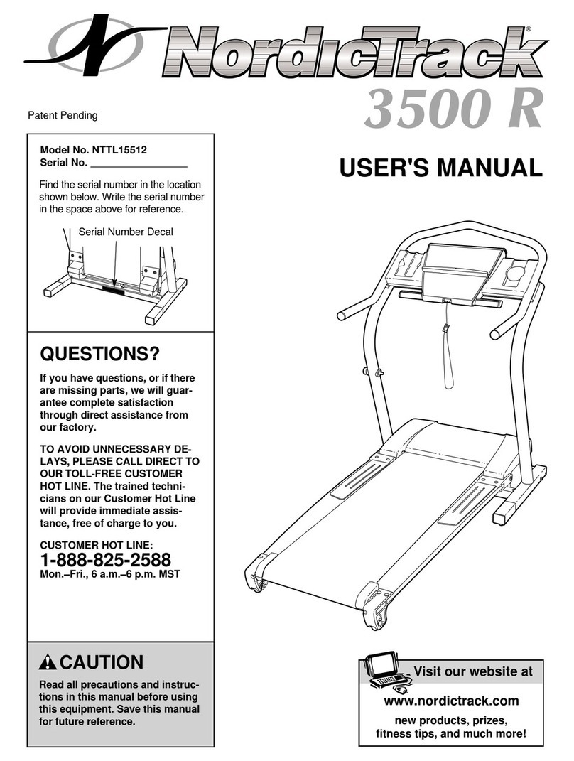 NordicTrack 3500 R user manual