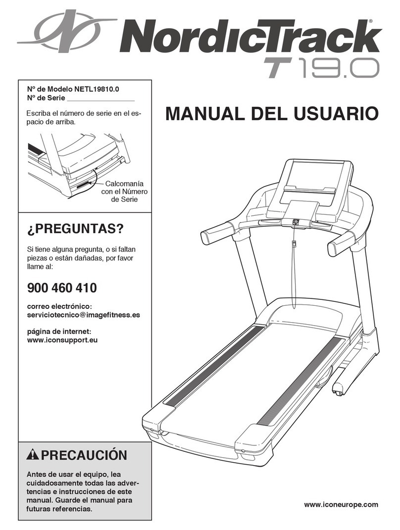 NordicTrack 19.0 Treadmill User guide
