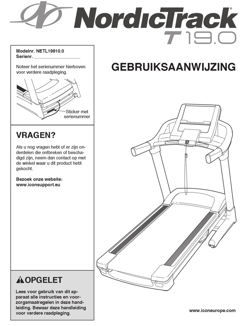 NordicTrack 19.0 Treadmill System manual