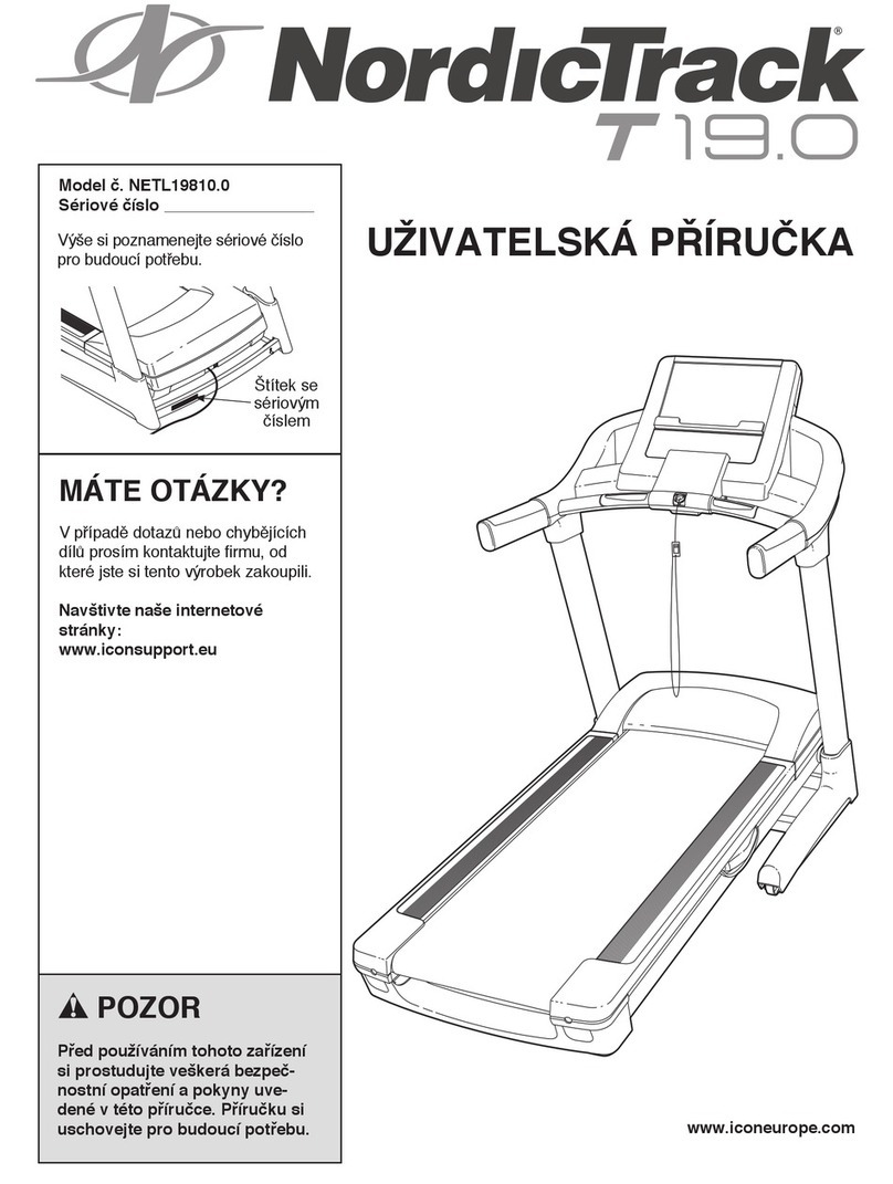 NordicTrack 19.0 Treadmill Manual