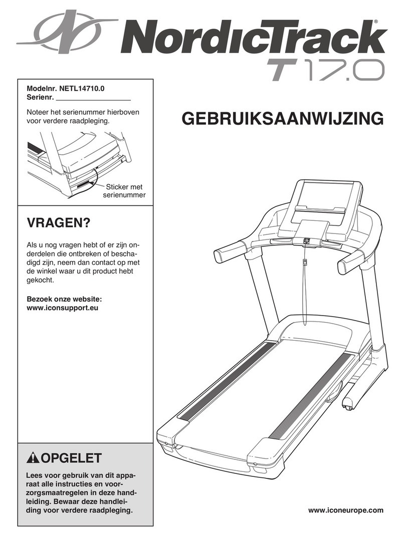 NordicTrack 17.0 Treadmill System manual