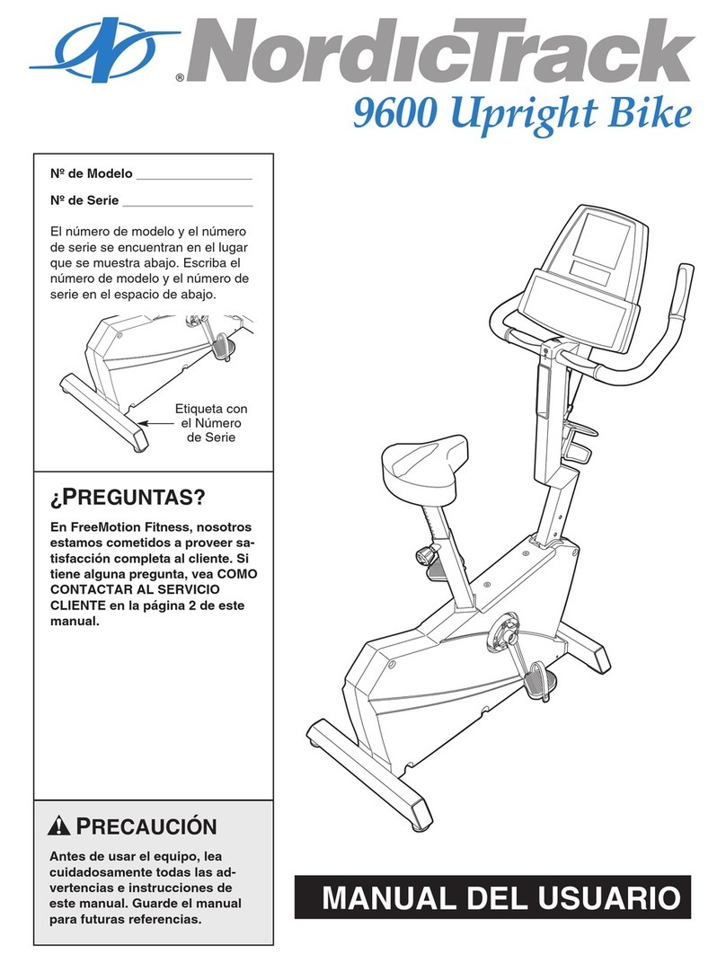 NordicTrack 9600 Bike User guide