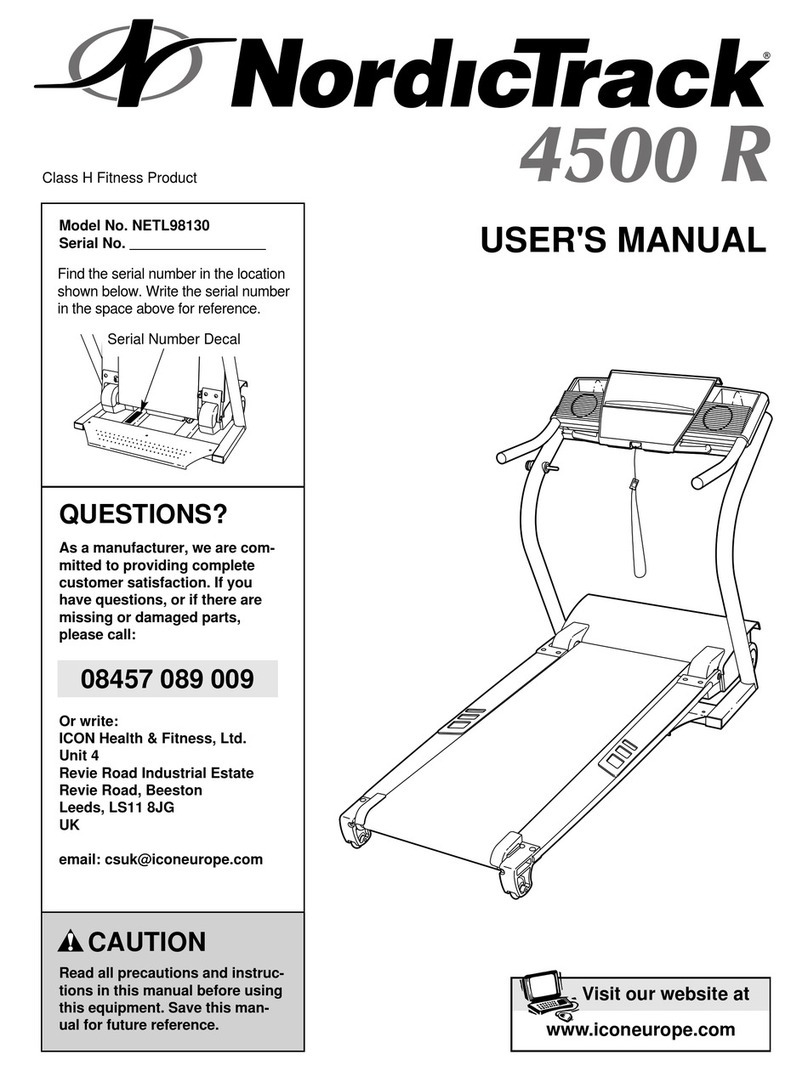 NordicTrack 4500 R User manual NordicTrack 4500 R User manual