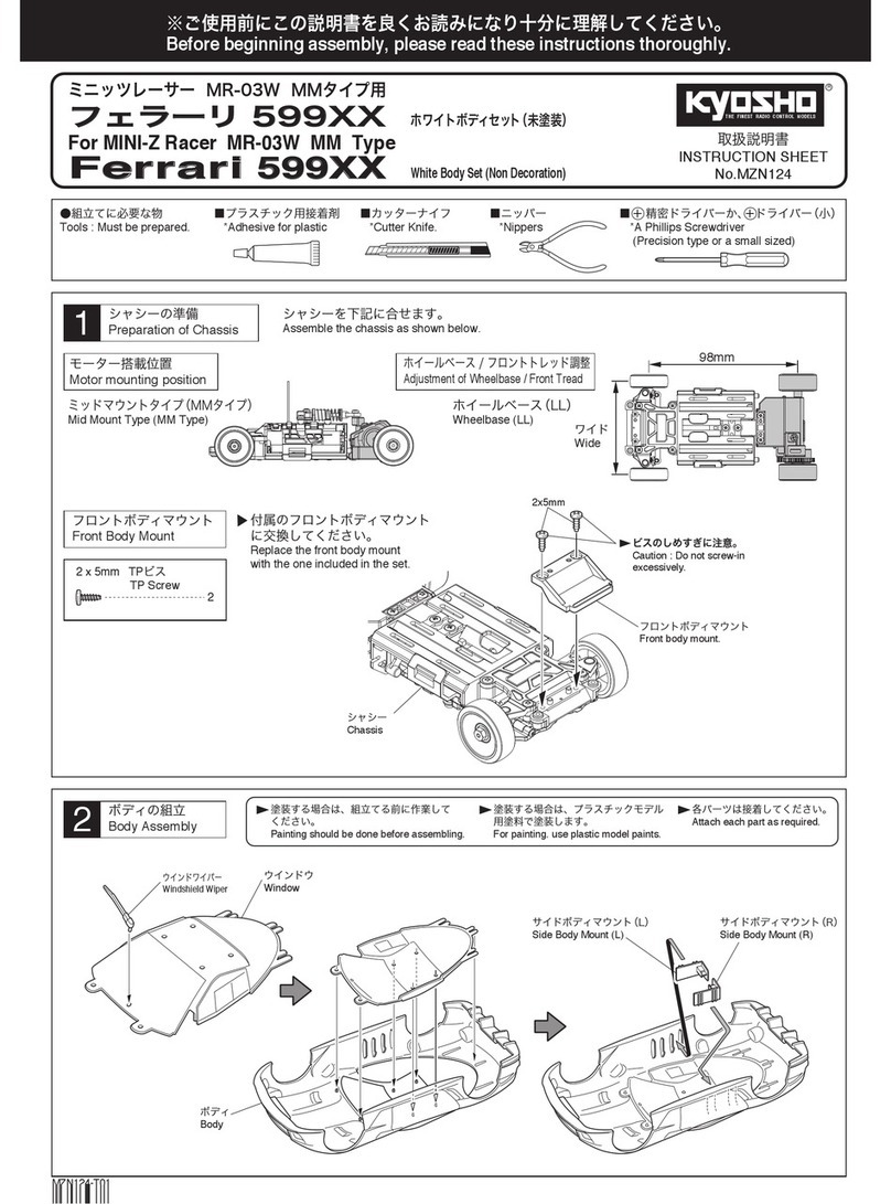 Kyosho MINI-Z Racer MR-03W MM Type User manual