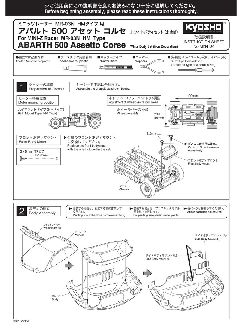 Kyosho MINI-Z Racer MR-03N HM Type User manual