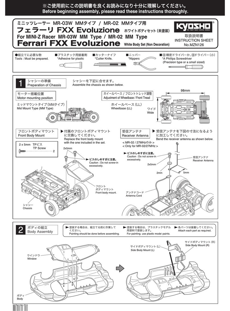 Kyosho Mini-Z Racer MR-02 MM Type User manual