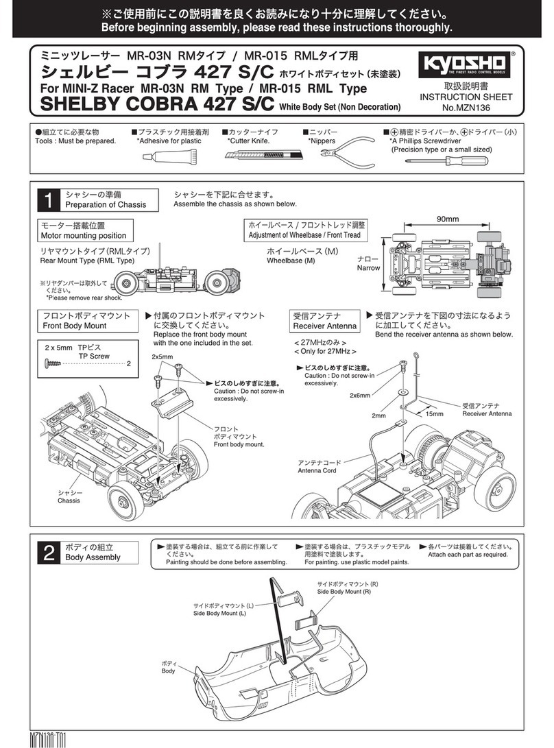 Kyosho MINI-Z Racer MR-03N RM Type User manual